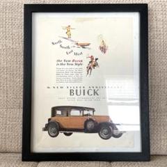 ビンテージ 広告　ポスター 　『 ビュイック　(BUICK) 』 フレーム付き