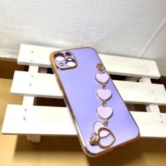 iPhone12mini スマホカバー ハートストラップ あいふぉんけーす