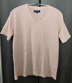 TAKA-Q タカキュー ボタニカル柄 Vネック Tシャツ 半袖