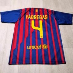 バルセロナ セスク・ファブレガス #4 長袖 ユニフォーム 11/12ホーム L FCバルセロナ 11-12 ホームユニフォーム4番セスク・ファブレガス