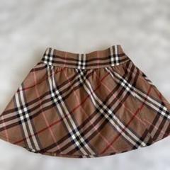 BURBERRY BLUE LABEL 日本製 チェック リボン フレアスカート 美品】BURBERRY BLUE LABEL チェック柄 フレアスカート 38