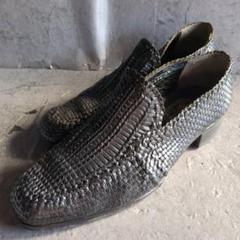 最終値下げ】Marelli ELEGANZA 革靴ブラック編み込み黒