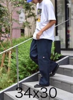 Dickiesネイビー ワークパンツ 34x30のサムネイル