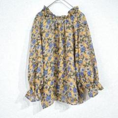 OLIVE des OLIVE オリーブデオリーブ ブラウス フリル 総柄 M