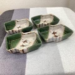 織部焼　山田正和？　皿　銘々皿　5枚 B26-1/白山窯/山田正和 造/織部 銘々皿/美濃焼/5客/共箱/陶磁器