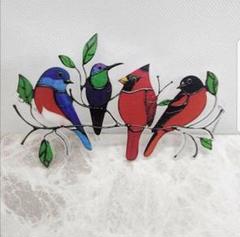 【新品】いろんな 鳥 アクリル壁掛けパネル 飾り☆ガーデン & ホーム装飾