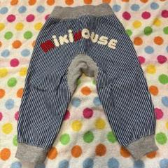 ミキハウス　バックロゴ　パンツ　80cm
