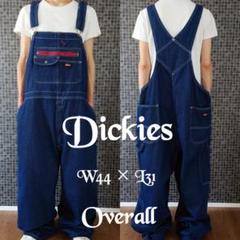 Dickies デニムオーバーオール/ヘビーオンス/古着/実寸W40L34 古着 90年代 ディッキーズ Dickies デニムオーバーオール USA製