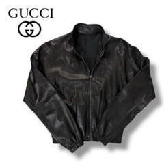 【美品】GUCCI ラムレザー ライダース ジャケット 38サイズ イタリア製 美品】GUCCI ラムレザー ライダース ジャケット 38サイズ