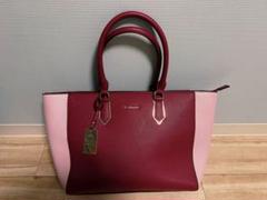 【極美品】 & chouette トートバッグ 【バイカラー ピンク系】