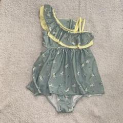 花柄フリルワンショルワンピース水着 130サイズ