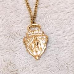 【ヴィンテージ】GUCCI チャーム　シェリー　ゴールド　ロゴ GUCCI グッチ ロゴ プレート キーリング キーホルダー チャーム