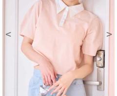 NICE CLAUP ワンポイント刺しゅうポロシャツ