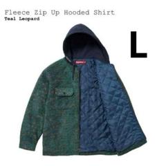 Supreme Fleece Zip Hooded Shirt レオパード　M Supreme-Fleece-Zip-Up-Hooded-