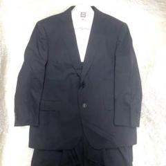 【美品】ベルモア イタリアンエレガンス 黒スーツ2P Lサイズ ビジネス