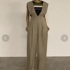 【本日限定セール】美品 AIC. ワイドショルダーサロペット ベージュ