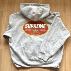 2025年最新】supreme パーカー グレー lの人気アイテム - メルカリ