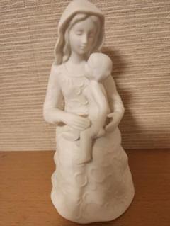 聖母マリアの壁掛け 陶器製 聖母子像 マリア像 マリア様