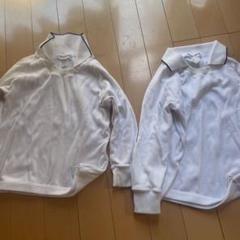 F.SPORTS 襟付きトレーナー 110サイズ ホワイト　2着　内山下幼稚園