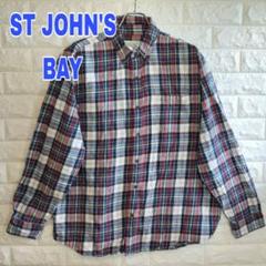 C470【ST JOHN'S BAY】長袖 ネルシャツ【メンズXL】