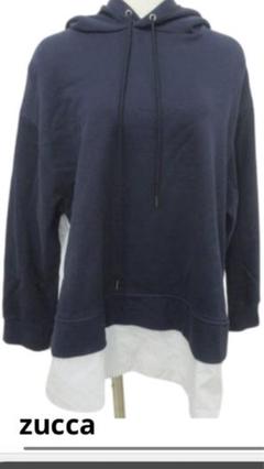 【新品・未使用】 ZUCCa （S）ZIPインレイ/パーカー ズッカ ZUCCa（ズッカ）の「(S)ジップパーカー/パーカー（パーカー