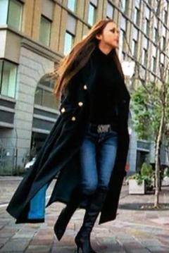 新品タグ付 SLY ベビドンコート カシミヤ混 安室奈美恵着用モデル 金ボタン 安室ちゃん着用【SLY】 未使用 ベビドンコート 金ボタン ウール