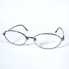 【良品】Christian Dior ディオール　オーバル　フルリム　メガネ