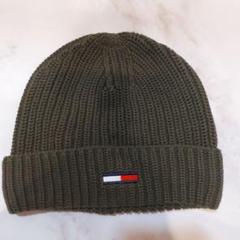 Tommy Jeans ニット帽 オリーブグリーン OS