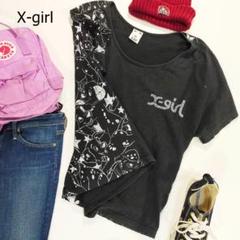 エックスガール Tシャツ ブラック ディズニー バックプリント サイズ1 S