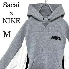 【Sacai × NIKE】 異素材ドッキング プルオーバー パーカー ★希少★ Sacai × NIKE】 異素材ドッキング プルオーバー パーカー ☆希少