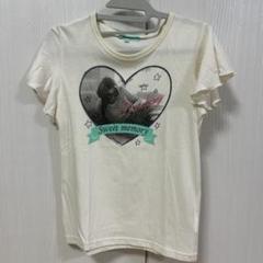 ハートプリント フリル袖 Tシャツ L (160)