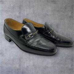 BALLY ブラックレザー ローファー