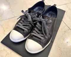 プラダ PRADA 定価7.5万 スニーカー サイズ8(27cm) ネイビー×白のサムネイル