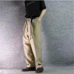 ワイドスラックス 3tac ワイドパンツ ベージュ