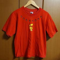 ディズニー　くまのプーさん　赤　Tシャツ ユニセックス