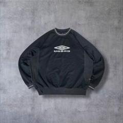 UMBROアンブロ古着スウェット刺繍ビッグロゴプルオーバーブラックR670