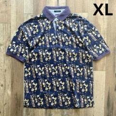 90s TOMMY HILFIGER トミー フィルフィガー 総柄 ゴルフ XL