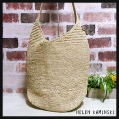 極美品【ヘレンカミンスキー】かごバッグ ラフィア編み トートバッグ バケツ 極美品【ヘレンカミンスキー】かごバッグ ラフィア編み トート
