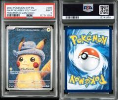 ゴッホピカチュウ Pikachu with grey felt hat PSA9