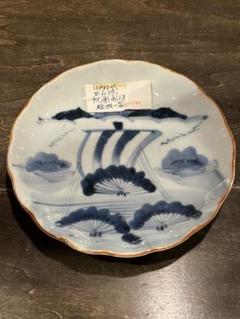 骨董　時代物　江戸時代頃　出石焼　帆影船図　絵皿7客 m21222783924_1.jpg?1723813598
