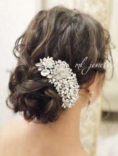 ウエディング 結婚式 ブライダル ヘアコーム ヘッドパーツ