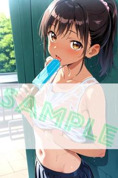 夏美少女　A4ポスター　美少女　コスプレ　イラスト　オリジナル　　288のサムネイル