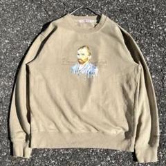 スウェット ロンT ロンティー 偉人 ゴッホ 自画像 スーベニア 人 顔 人物柄