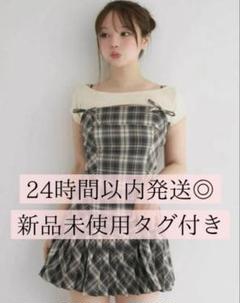アンドマリー　チェックワンピ　タイトワンピ ANDMARY】Aine set mini dress