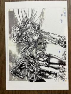11z 北斗の拳　40周年　大原画展 ポストカード　ラオウ　イラストカード