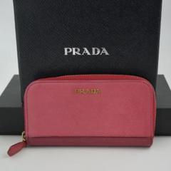 【未使用に近い】PRADA サフィアーノ バイカラー 6連 キーケース