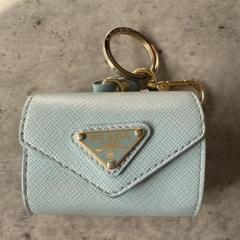 PRADA ライトブルー AirPodsProケース PRADAブランドエアーポッズ 3ケースプラダ スタイリッシュ