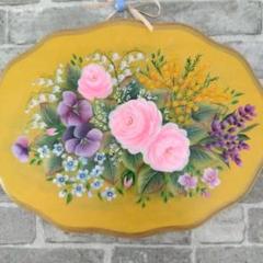 トールペイント作品　かすみ草です トールペイント 迫村寿子CDA,DACA | カスミ草、4色を使って