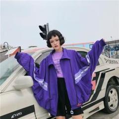 スポーツMIX★ビッグシルエット トラックジャケット PURPLE
