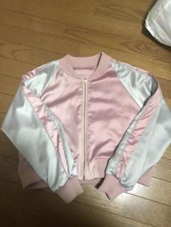 人気 完売品！EVRIS オリジナルグラフィックスカジャン ピンク
